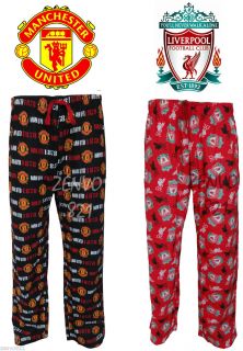 Manchester United Lounge Pants Liverpool Pyjamas Night Trousers