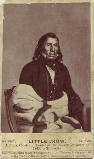 CDV Sioux Chief Little Crow Leader in Minnesota Massacre