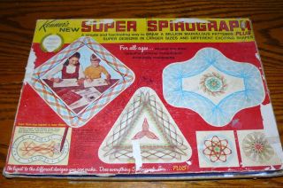 Vintage 1969 Kenner Products Co Super Spirograph