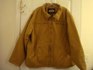 Mens Field Tested Guide Gear Brown Hunting Jacket Size XL