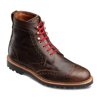 Allen Edmonds Mens Long Branch Dark Brown Grain Leather Boot 6021