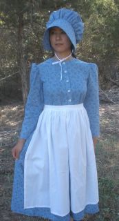 Womans Ladies Historical Pioneer Prairie Dress Outfit