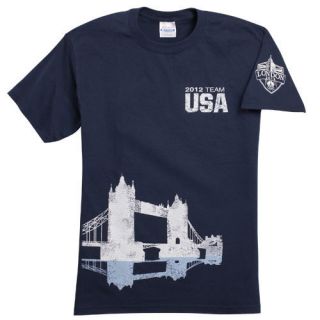 London Olympics 2012 NBC Team USA London Bridge Mens Short Sleeve Tee