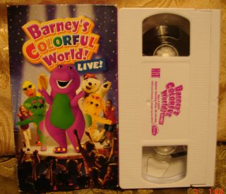 Barneys Colorful World Live VGC VHS Video Trusted Seller w Low