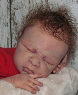 reborn baby boy or girl lorena paulger newborn red head doll art no