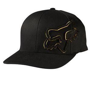 Fox Racing Longo Flexfit Hat Cap Black and Yellow 58120 in Stock