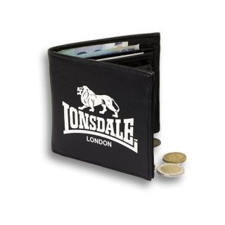 Black Lonsdale London Lion Wallet Geldbörse Portemonnaie Skinhead Oi