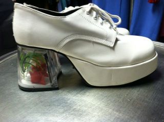 Fish Tank White Platform Shoes