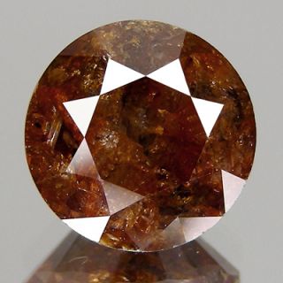 61cts 8 1mm Round Reddish Brown Natural Loose Diamond