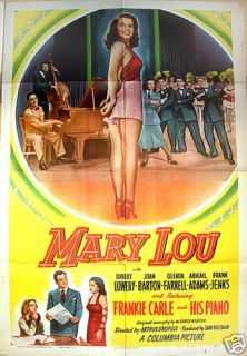 Mary Lou 48 Joan Barton Pin Up Classic Film Poster