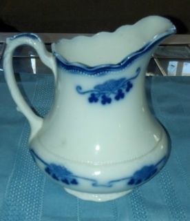 Flow Blue Small Pitcher Grindley Lorne