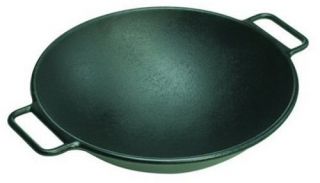 Lodge Cast Iron Wok Kitchen Cooking Asian Cookware New
