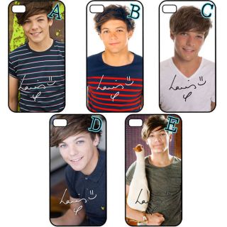 One Direction 1D Louis Tomlinson Autograph iPhone 4 4S Back Hard Case