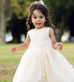 Sarah Louise Toddler White Ceremonial Gown Dress 3T 4T Wedding Pageant