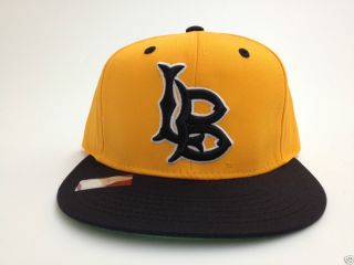 Vintage Long Beach State 49ers Snapback Hat Cap Eclipse Yellow Black