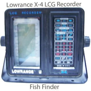 Lowrance x 4 LCG Recorder Fish Finder Depth Finder