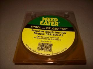 Poulan Weed Eater 599 599 1 String Trimmer Spool 0 80 Line 701532