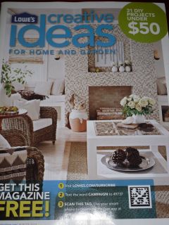 LOWES CREATIVE IDEAS MAGAZINE WINTER 2012 FOR HOME AND GARDEN