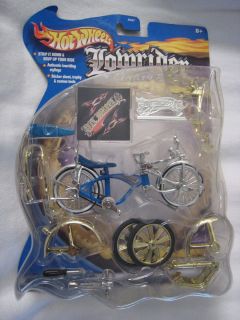 Hot Wheels Blue Lowrider Custom Bike