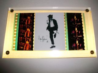 Michael Jackson RARE Film Cell Memorabilia Plaque
