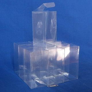 25 Plastic Storage Display Boxes 2 x 2 x 4 Y5