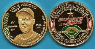 Luis Tite Arroyo Baseball Coin Peñuelas Puerto Rico 1 100
