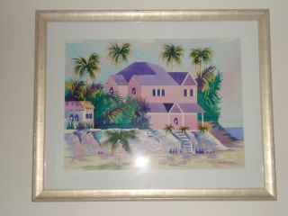 Beautiful Sea Scape Water Color Painting Signed by Dennis Luken