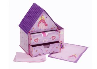 Princess writing set with draws for envelopes and paper by Lucy locket