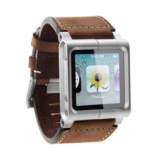 LunaTik Chicago Collection Leather Watch Band Strap Brown for iPod