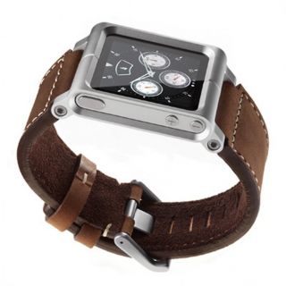 LunaTik Chicago Brown Dusty Leather Watch Band iPod Nano 6 Gen Brand