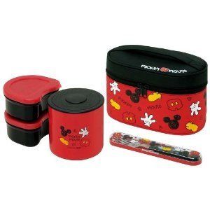 Japanese Bento Thermal Lunch Box Mickey Mouse Disney New