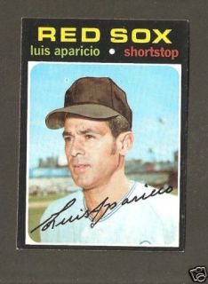 1971 Topps 740 Luis Aparicio Boston Red Sox Near Mint