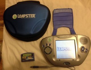 Leap Frog Leapster Learning System Blue Silver Game Carry Case