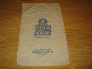 Franklin Cane Sugar Refining Co Philadelphia Cloth Sack