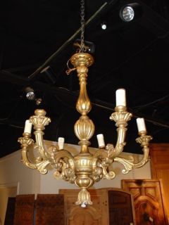 Louis XV Style Giltwood Chandelier France