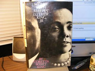 with Martin Luther King HC DJ 1st Coretta King Signed w COA