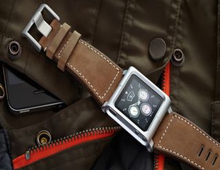 LunaTik Horween Chicago Dusty Leather Watch Band for iPod Nano 6th