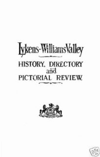 History Lykens Williams Valley Dauphin County PA CD