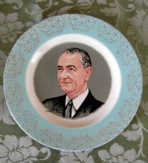 Lyndon B Johnson President Collector Plate