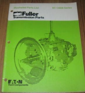 Eaton Fuller RT 14608 Series Transmission Parts List