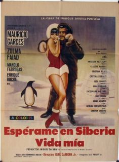 189 Esperame En Siberia Vida MIA Original Mexican Movie Poster