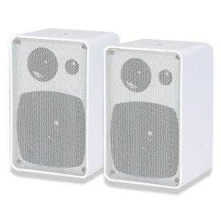 MA Audio WR400W 125W 3 Way All Weather Indoor Outdoor Speakers White