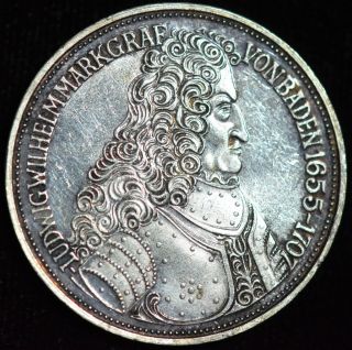 Germany Uncirculated Silver 5 Mark Ludwig Von Badin KM115 W023