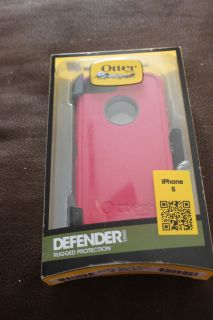 New Otterbox Pink Defender Series Rugged Protection for iPhone 5 Case