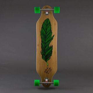New Madrid Feather Pen Bamboo Longboard Skateboard Complete 37 625
