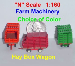 Scale Farm Machinery Wagon Hay Box