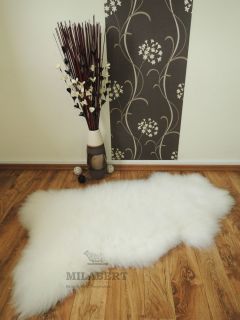 Extra Large Genuine Soft Thick Wool Sheepskin Rug White W1
