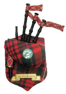 Gift Scotland Tartan Musical Clan Magnet Bagpipes MacKinnon
