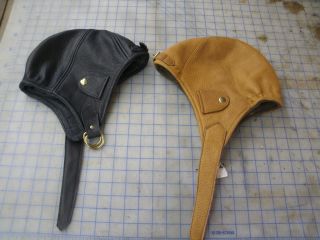 Custom Made Mad Bomber Style Hat Bison or Elk Leather