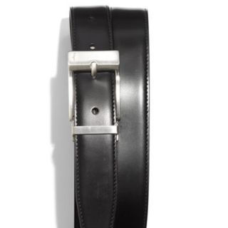 Reversible Nickel Buckle Belt Sz 32 Color Black Madera
